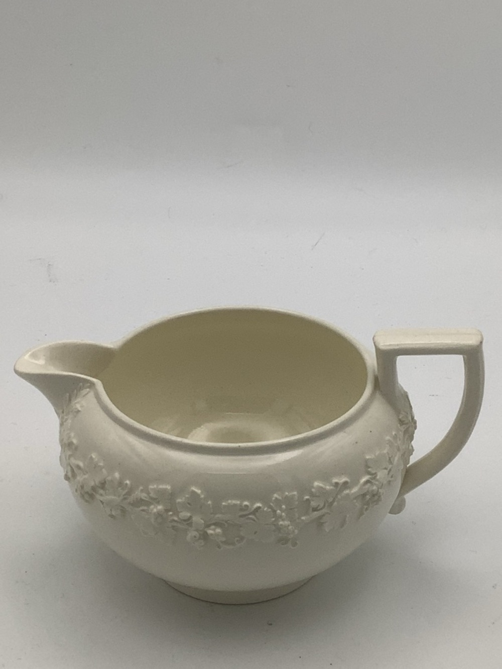 Vintage Wedgwood Embossed Queens Ware Creamer